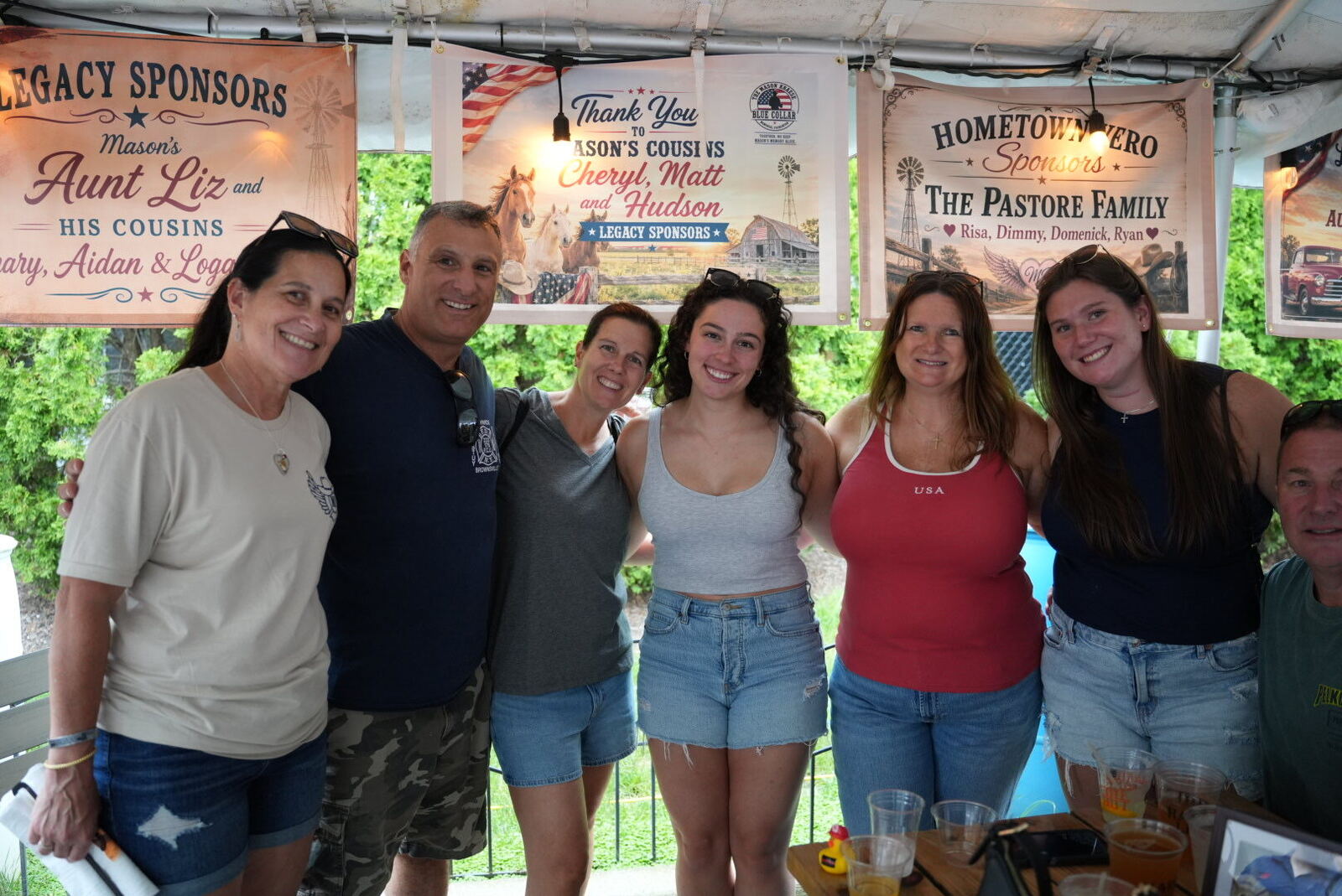 Friends and family at the fundraiser